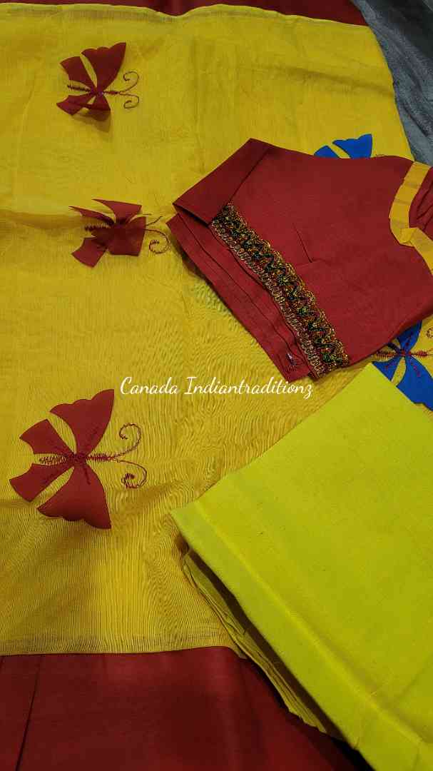 Saraswati pujo kids sarees 3 to 5 yrs