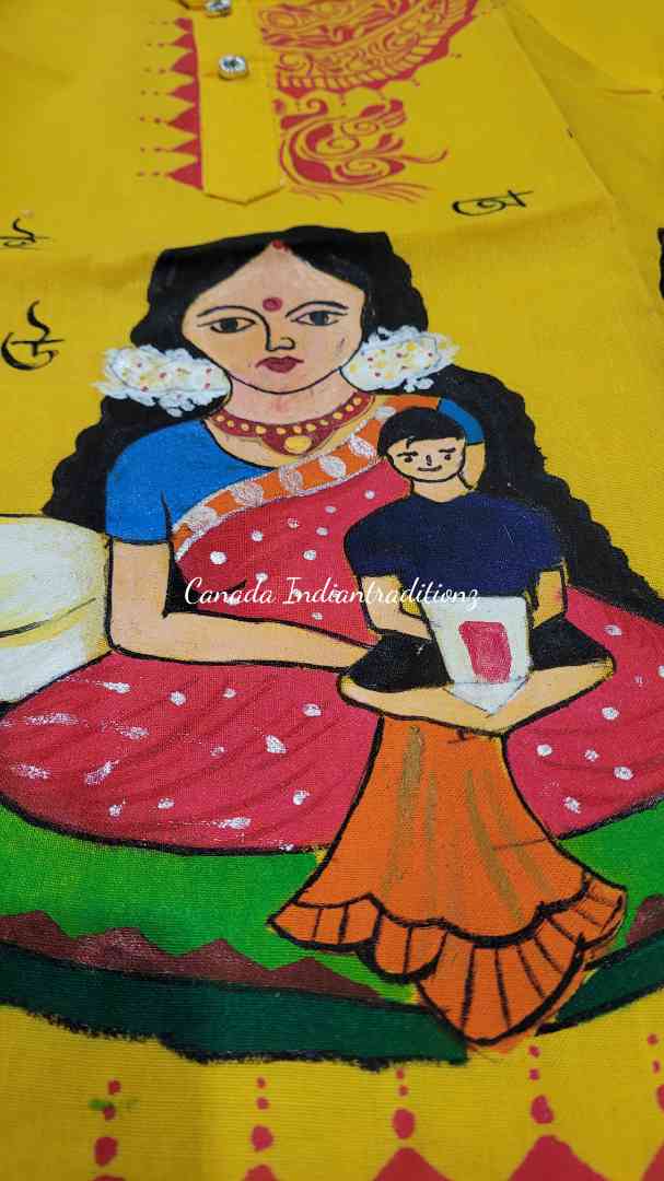 Saraswati pujo special boys kurta abd dhoti set