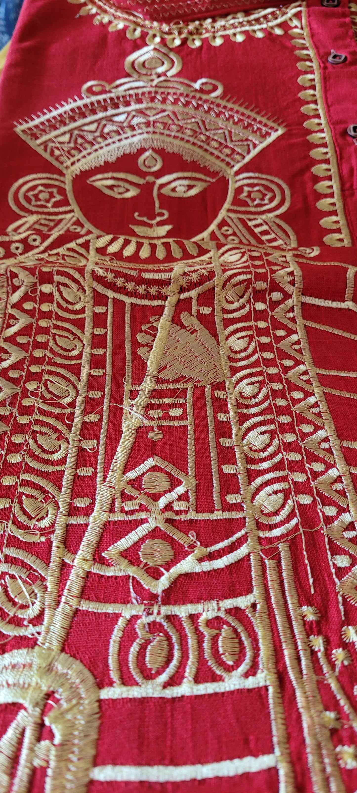 Ma durga embroidery kurta only