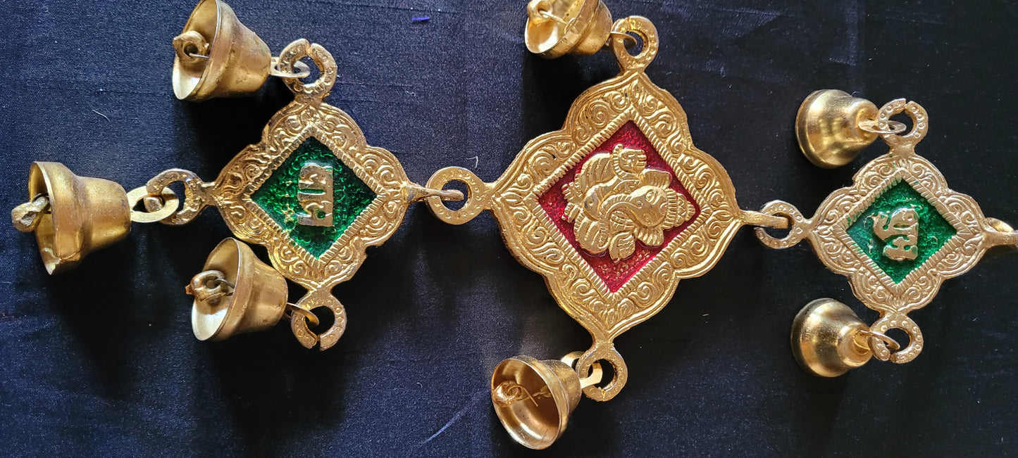 Door or wall hangers with bells a pair