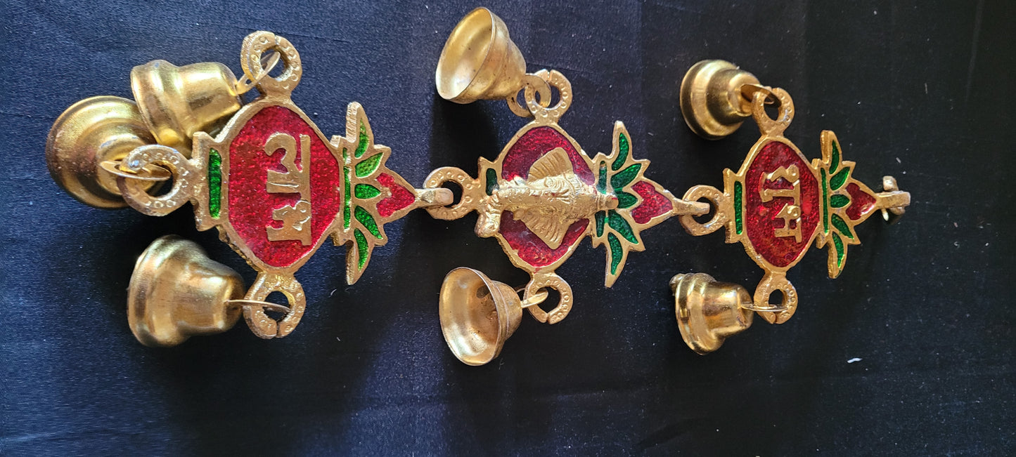 Door or wall hangers with bells a pair
