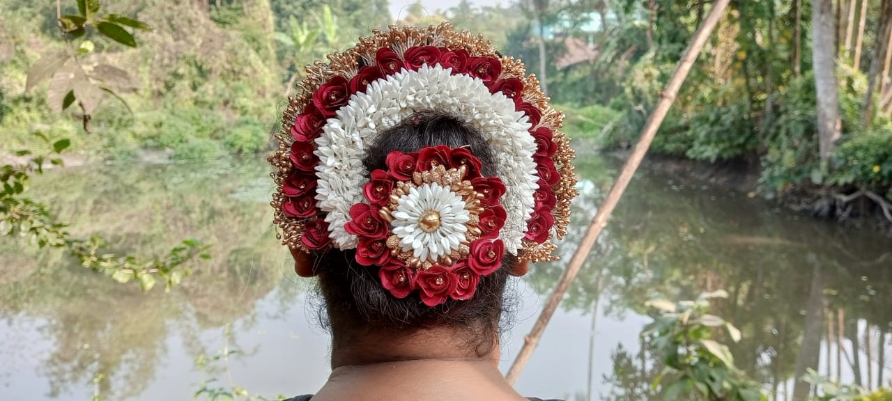 Beautiful hair bun