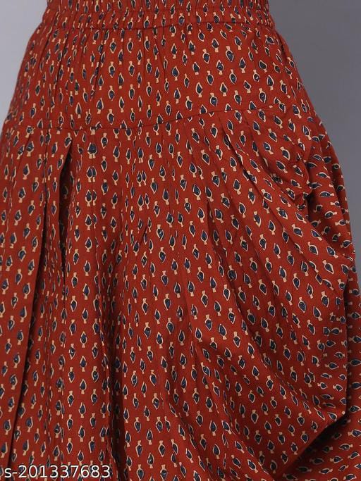 Double kurti with dhoti pant set