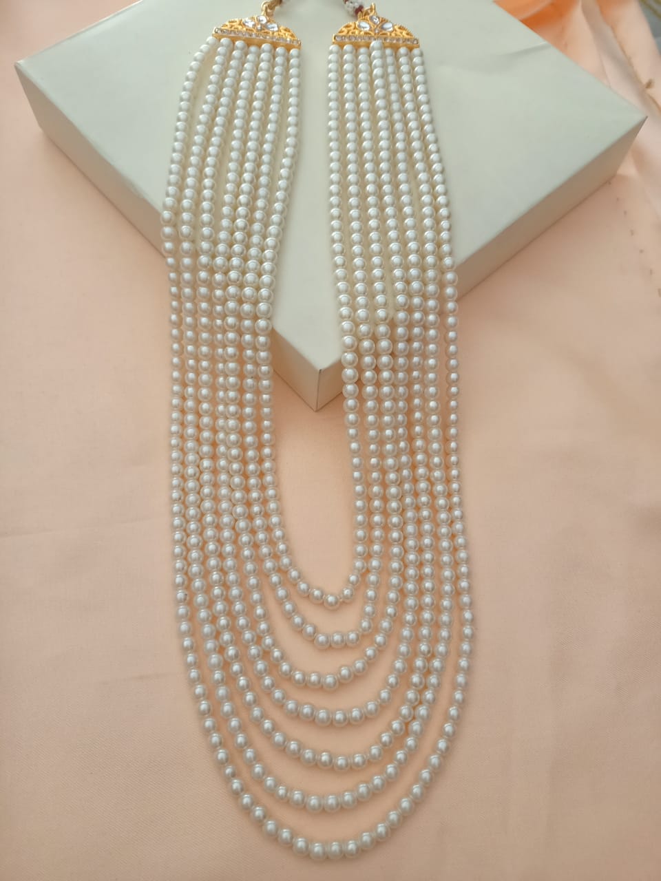 Long pearl neckalce only
