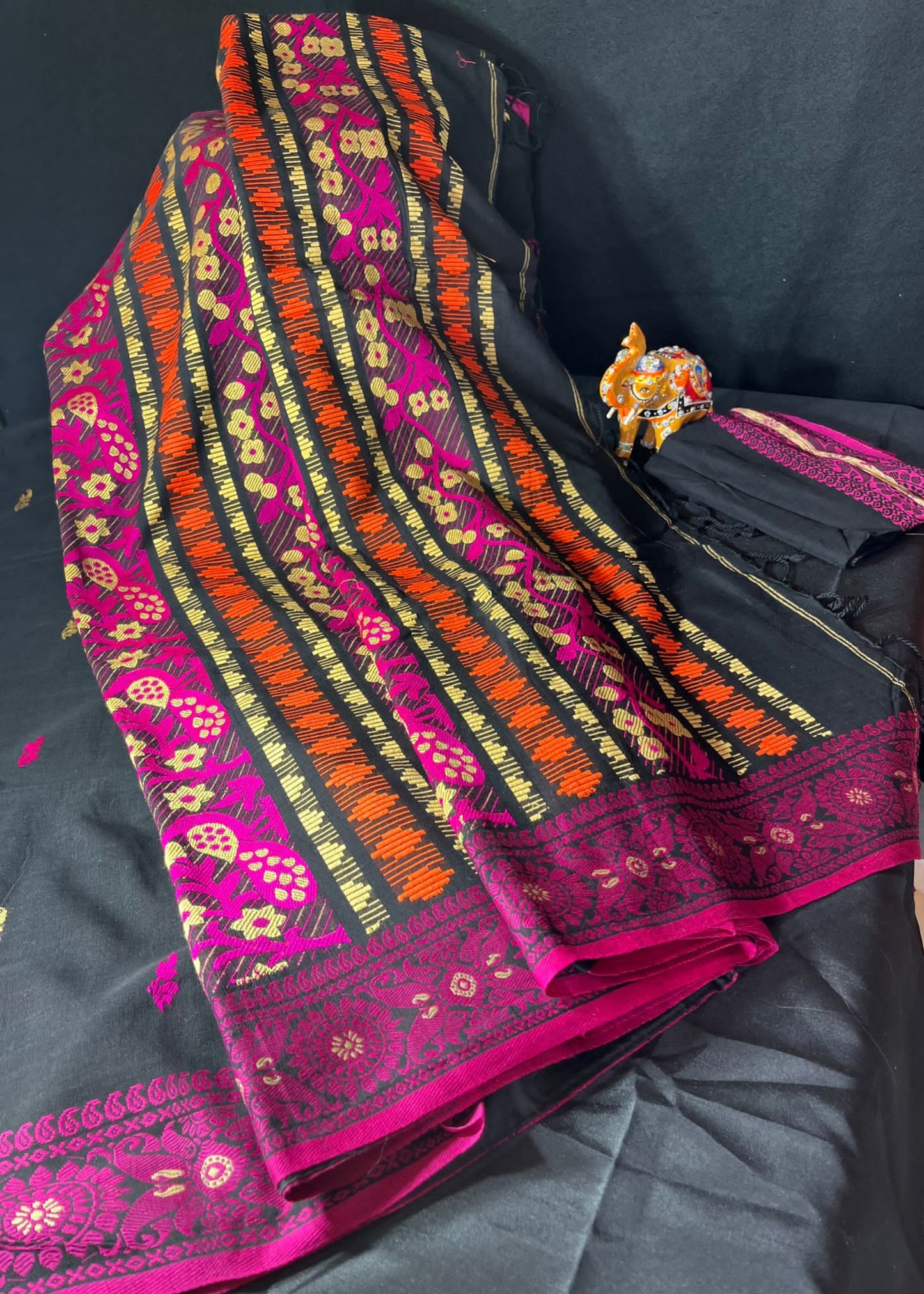 Assam khadi saree