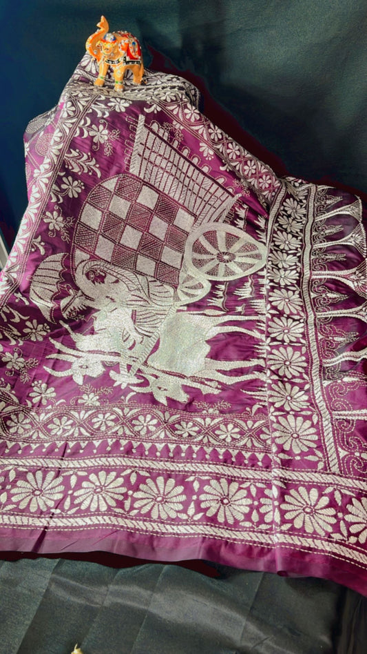KATHA STITCH ON VIP BLENDED BQNGALORE SILK