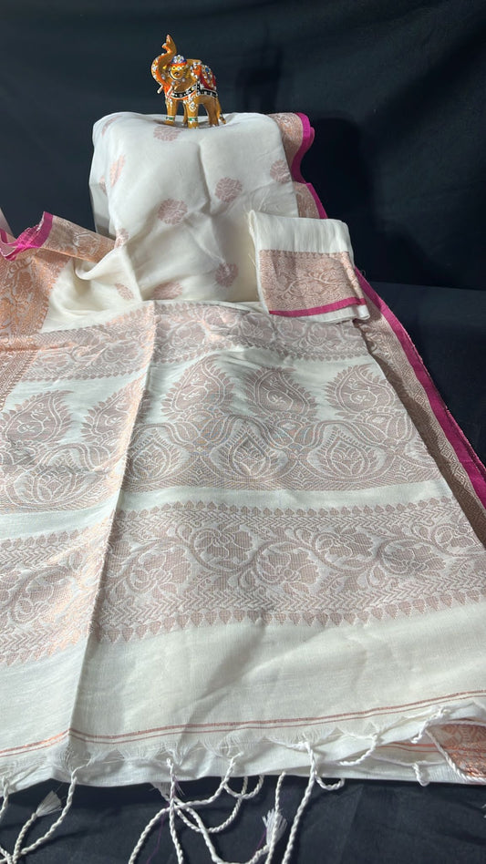 LINEN COTTON SAREE