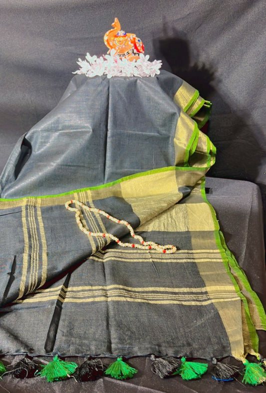 Linen saree