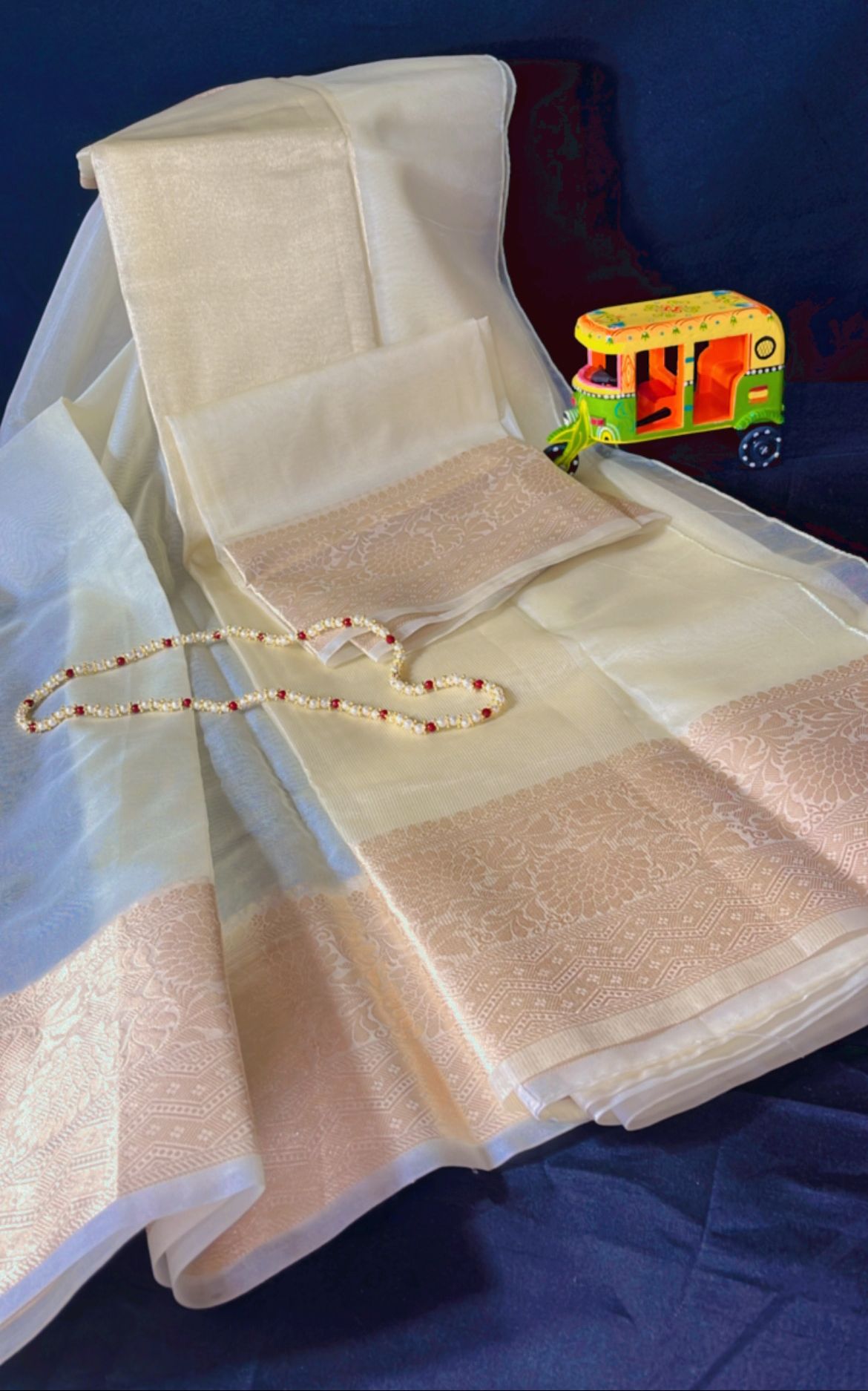 Kora organza saree