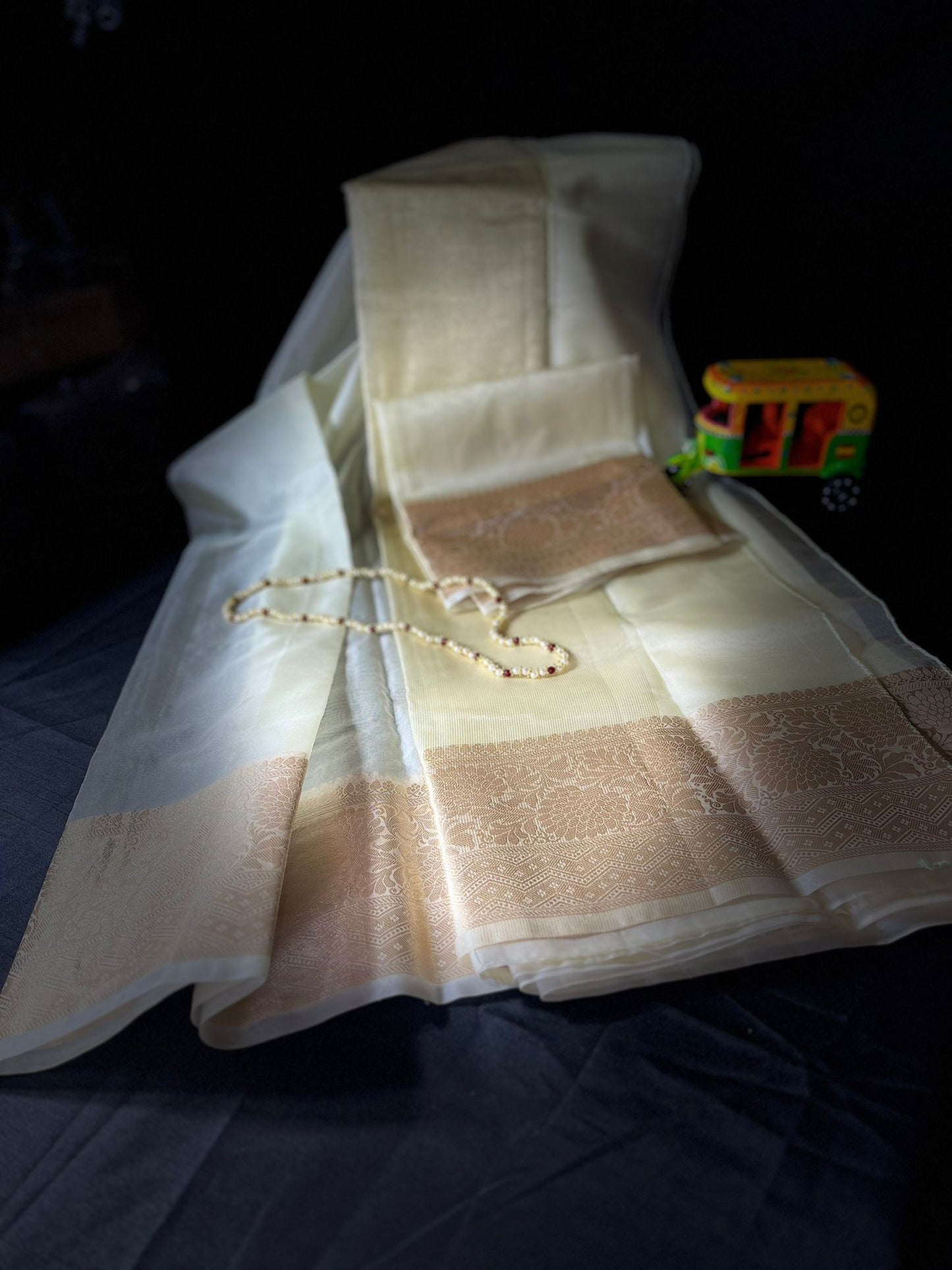 Kora organza saree