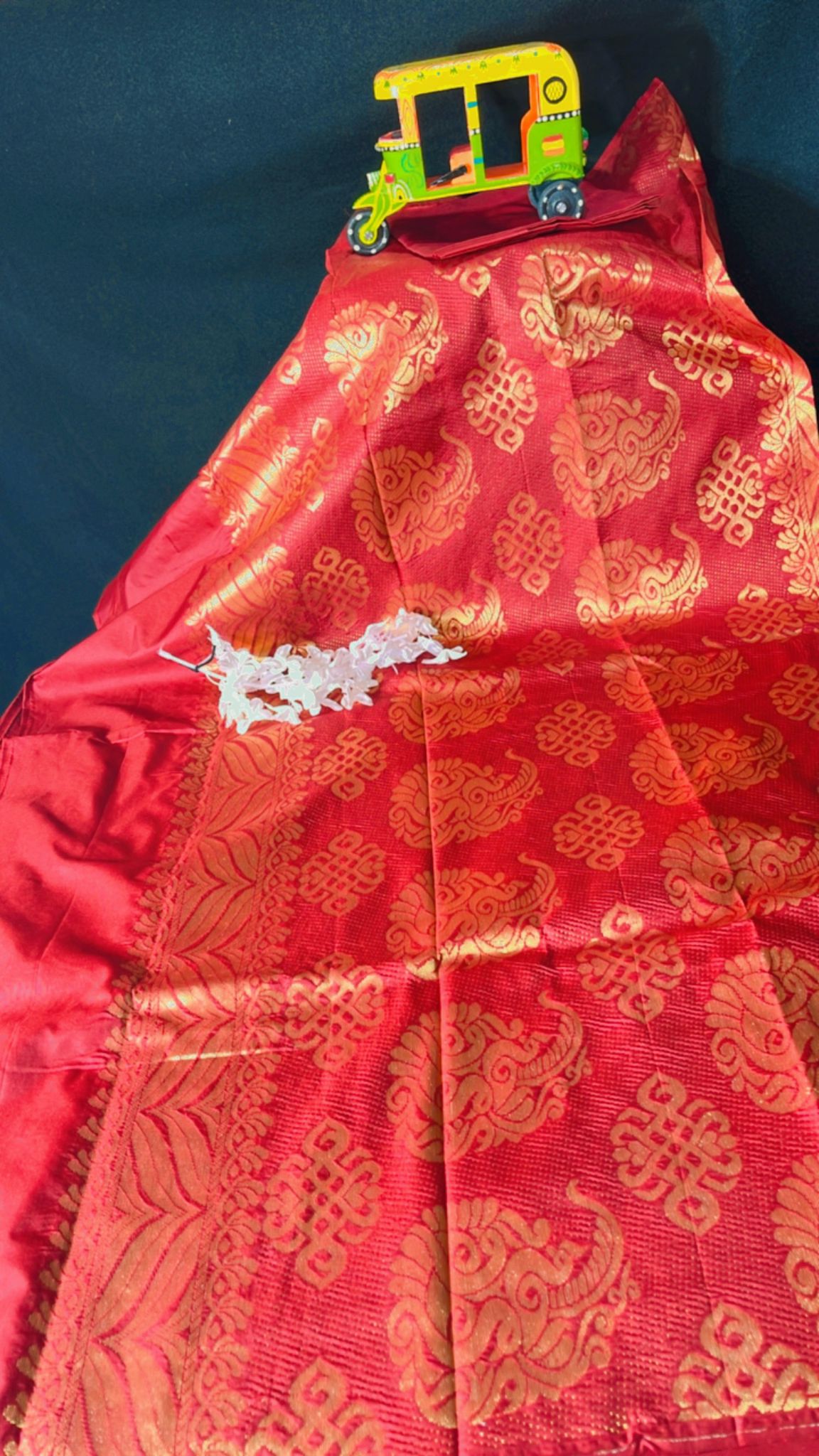 Red Soft empallai silk saree
