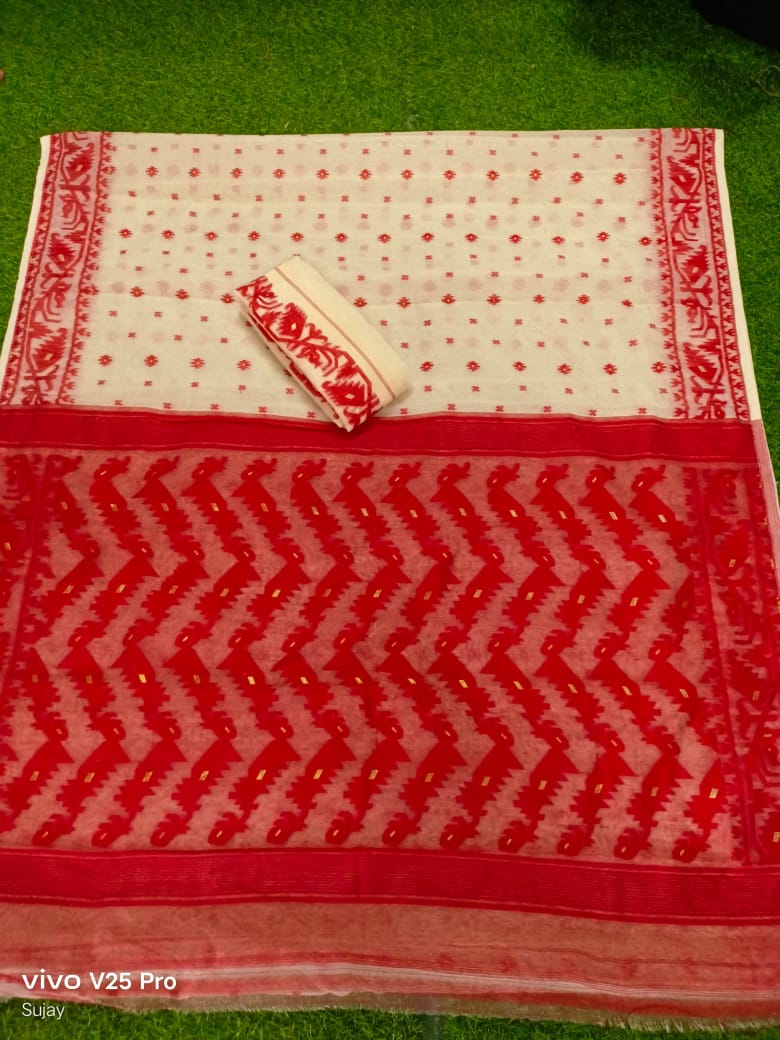 Dhakai Jamdani Saree