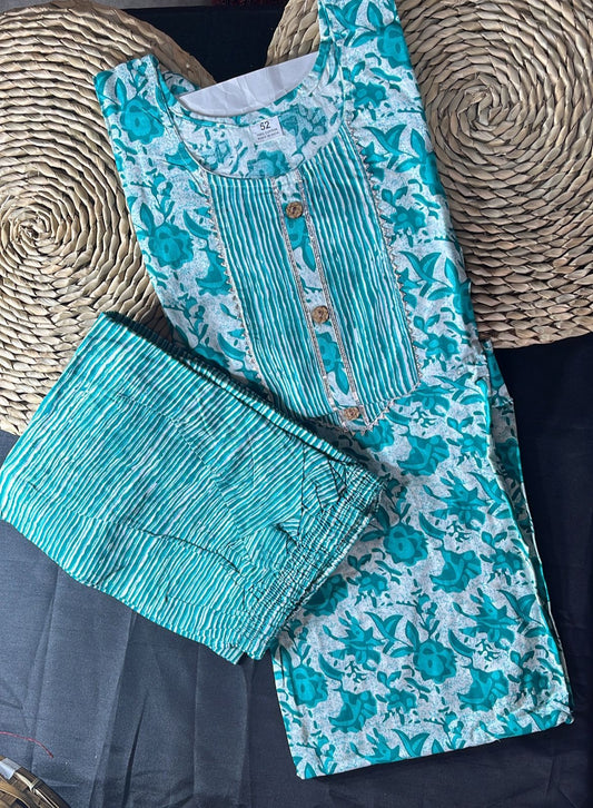 Plus sizes  kurti palazo set