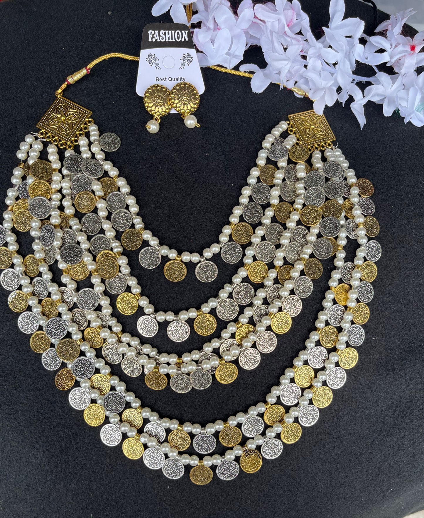 Jewelry Multi layered oxidized set Sale