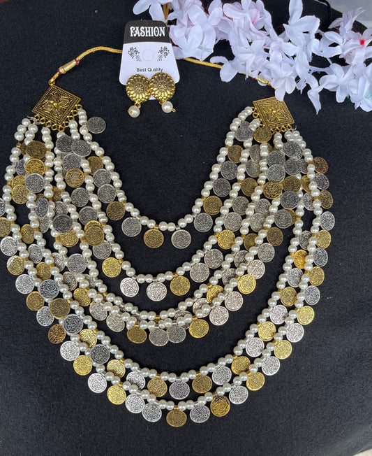 Jewelry Multi layered oxidized set Sale