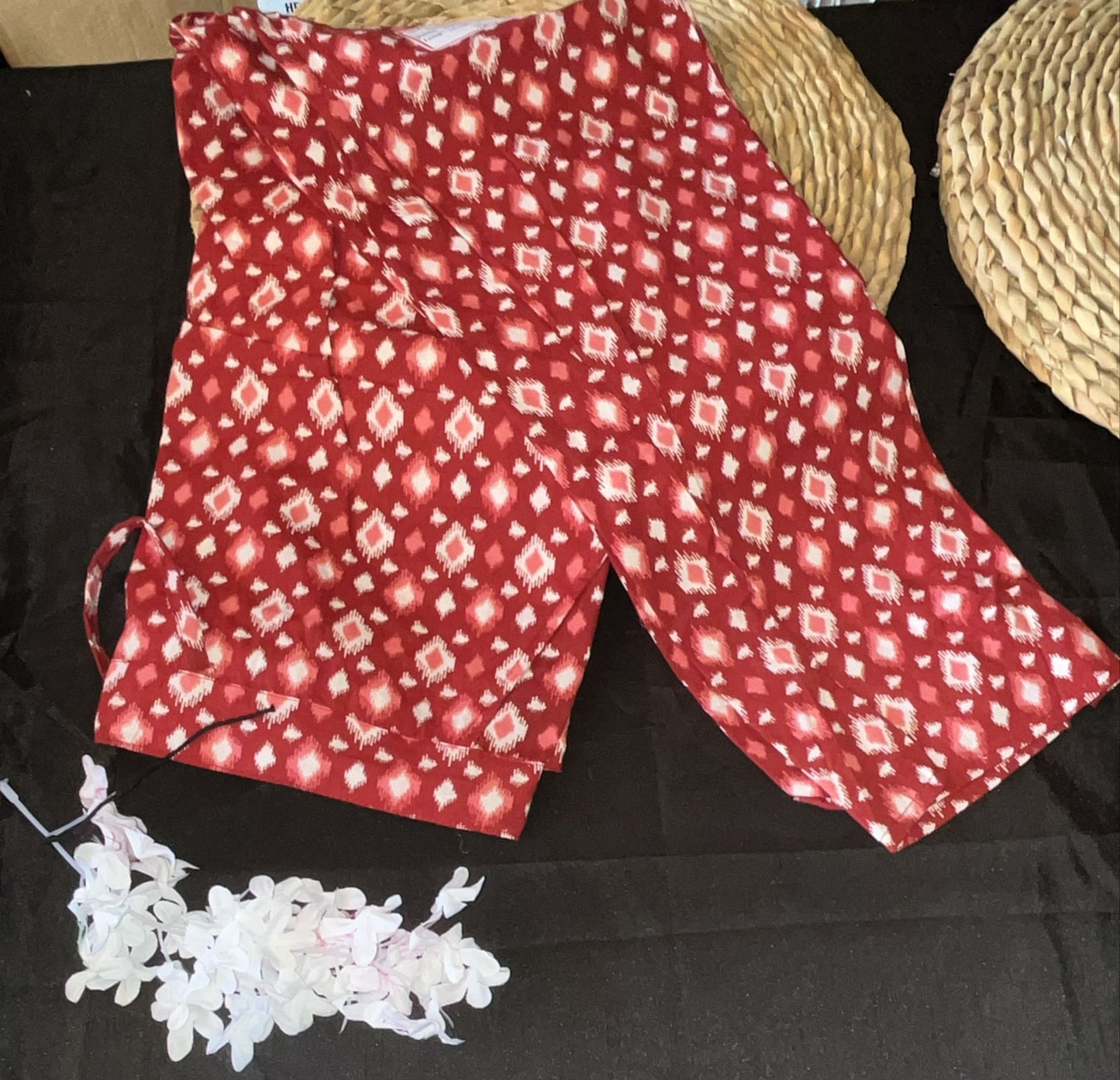 Indigo print  bottoms