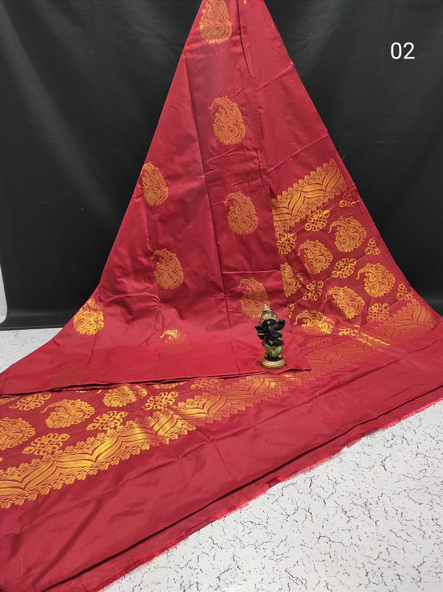 Red Soft empallai silk saree