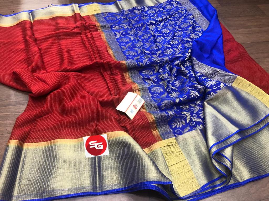Pure mysore crepe silk saree