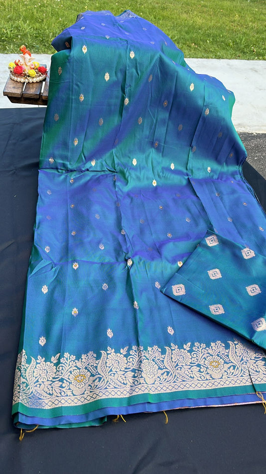 KATAN SILK WITH HIGH QUALITY ZARI WORK SAREE