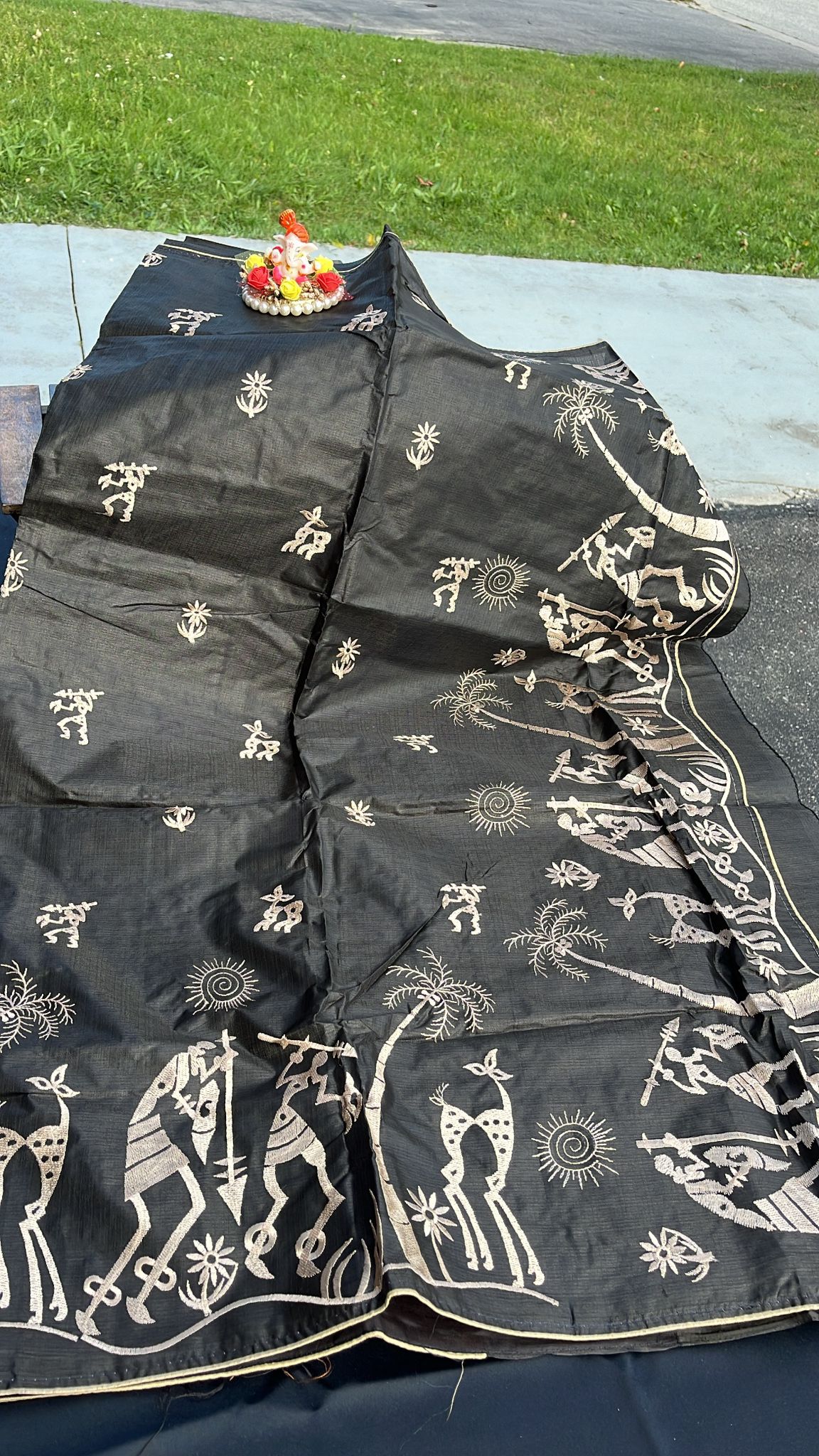 Semi desi tussar silk saree