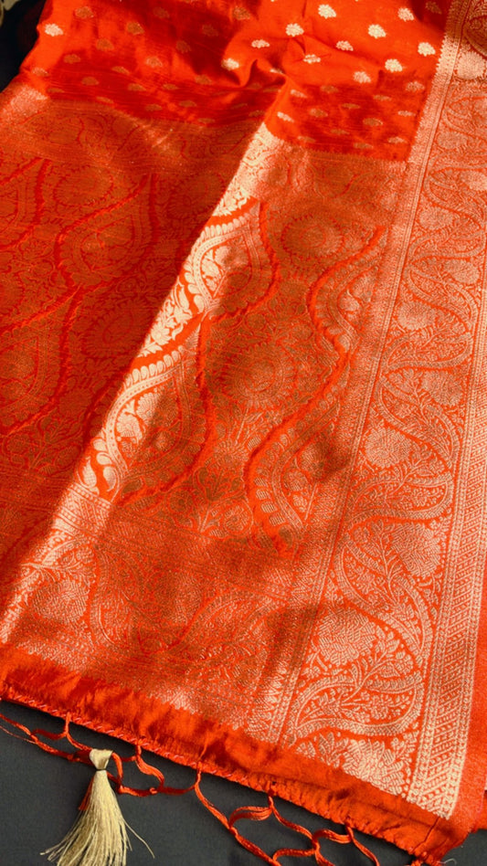 Khadi katan silk saree