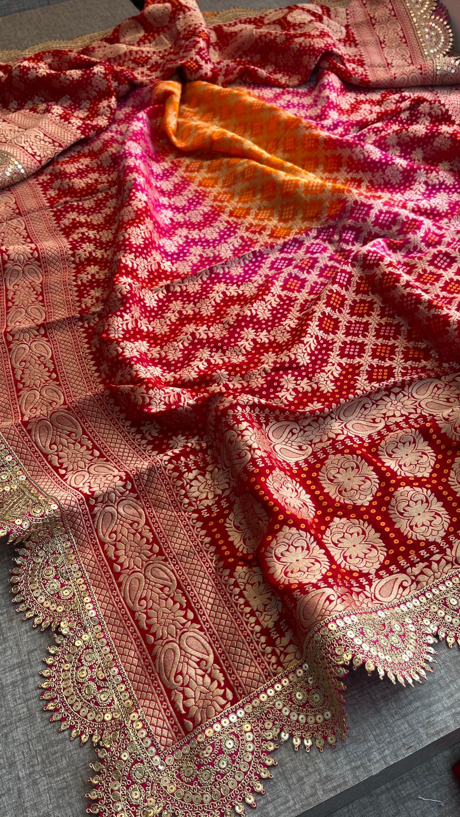 Pure khaddi georgette dupatta