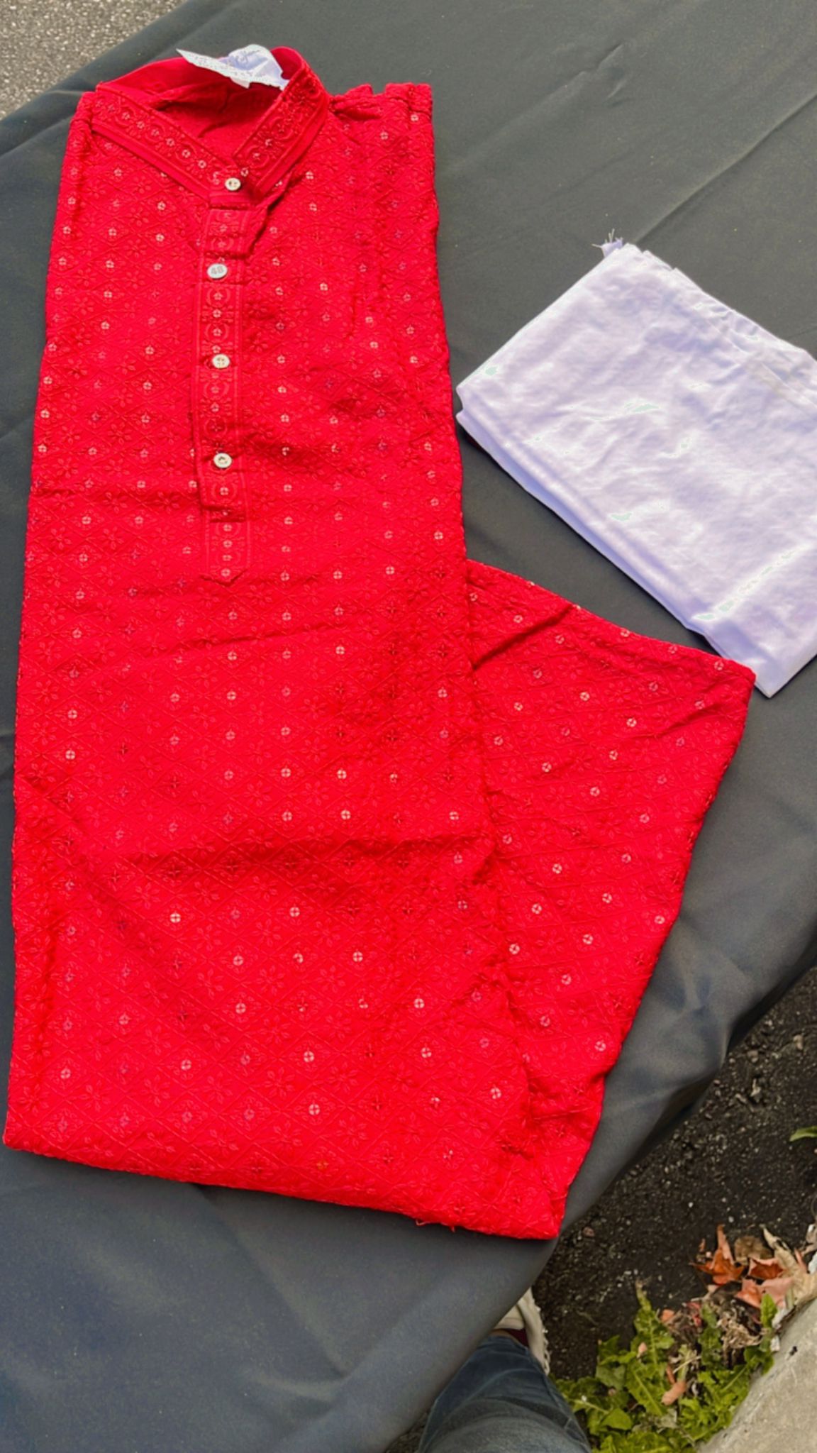 Men's Chikenkari kurta pyjama set