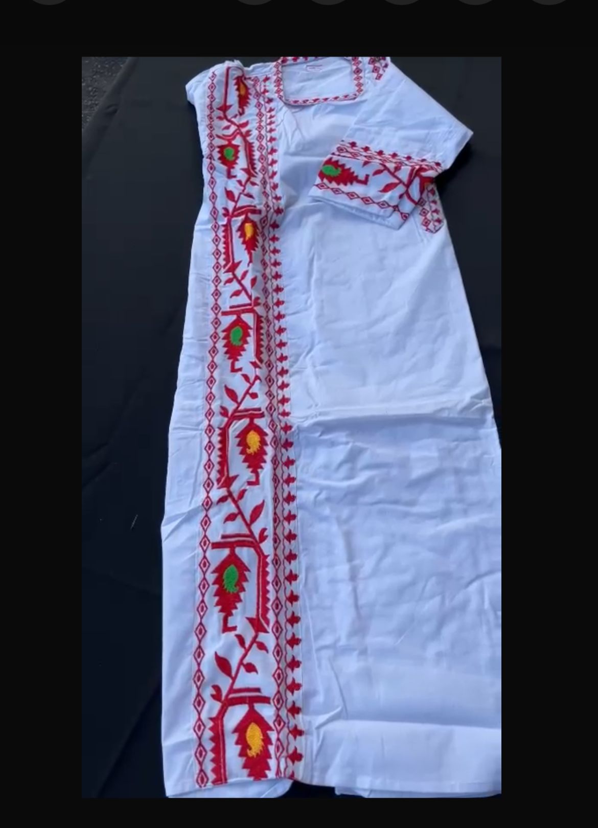Cotton men's kurta jamdani design