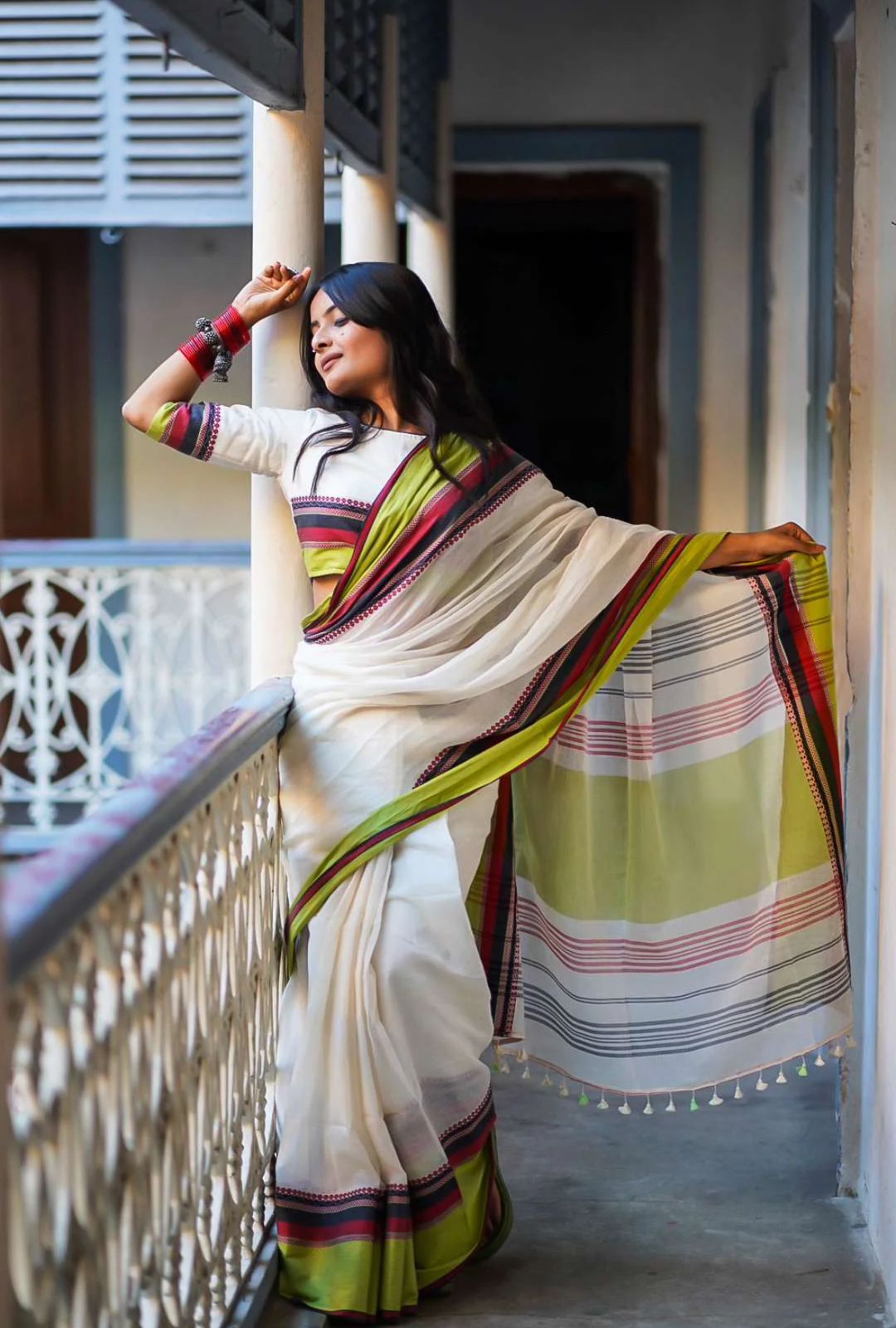 Pure khadi cotton saree