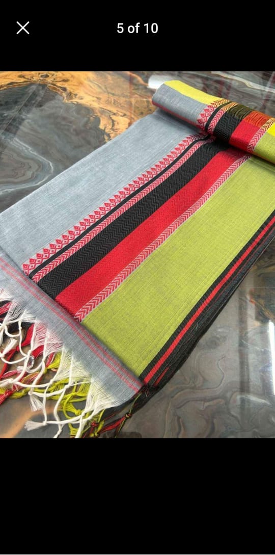 Pure khadi cotton saree