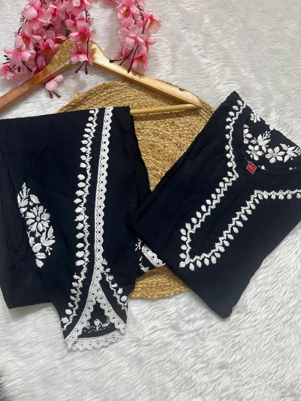 Chikenkari cord set