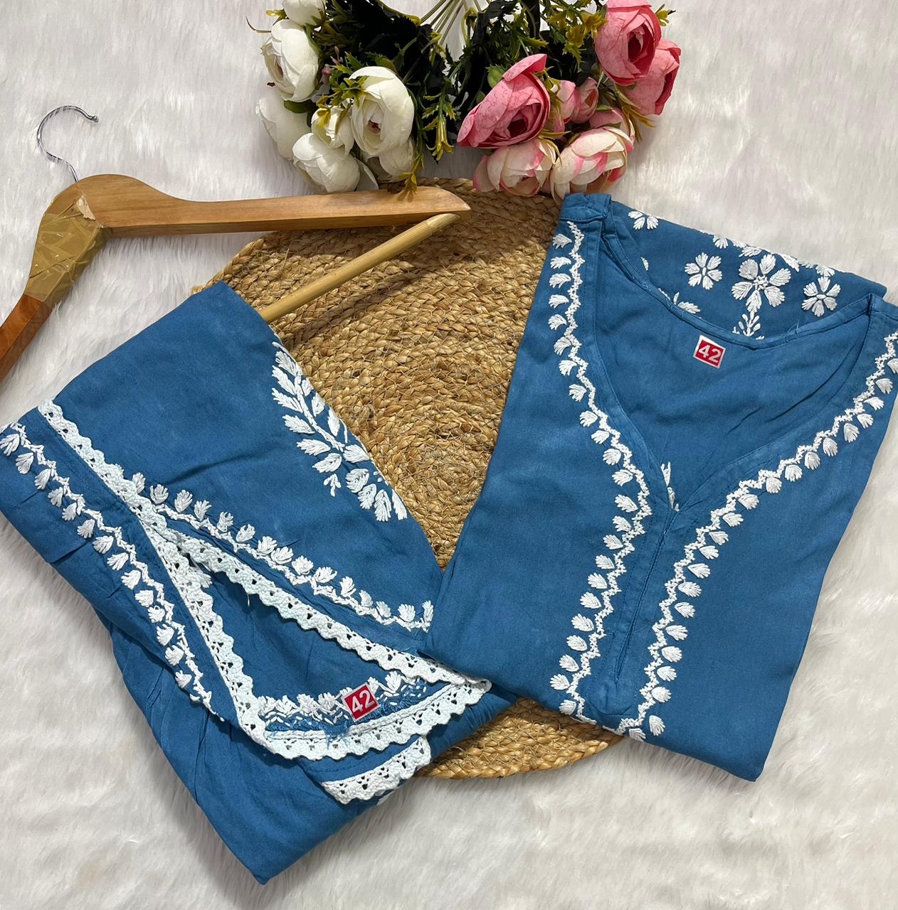 Chikenkari cord set