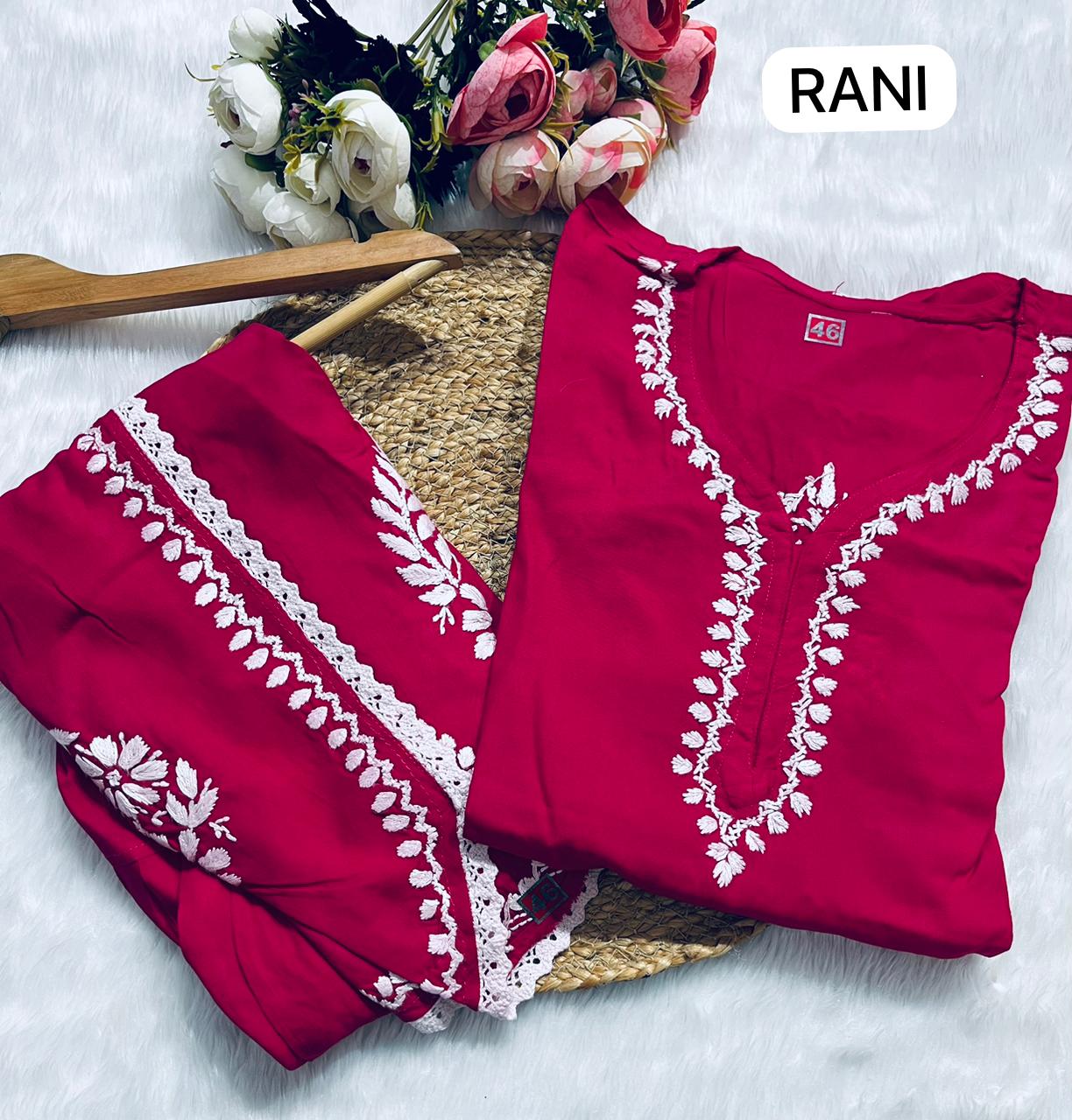 Chikenkari cord set