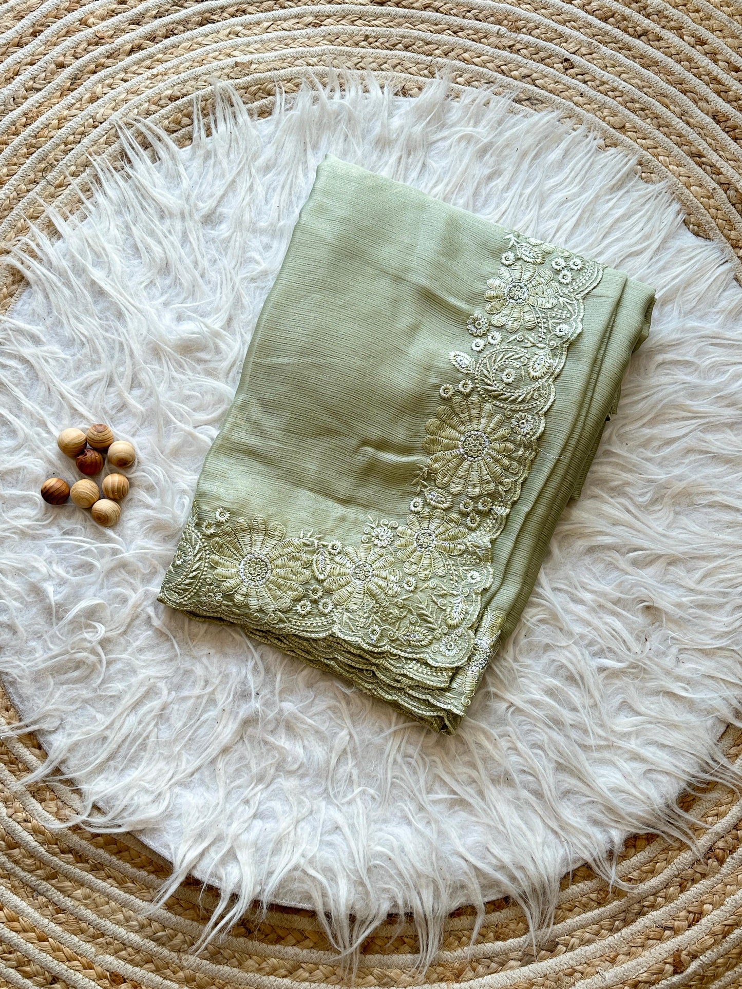 Chiffon party wear saree