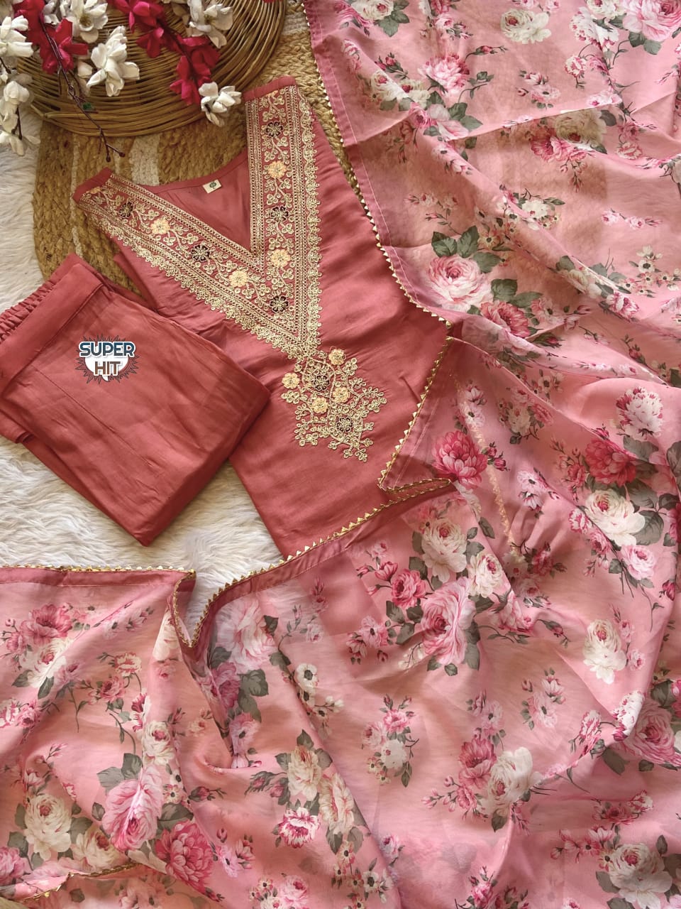 Peach lover suit 3 piece