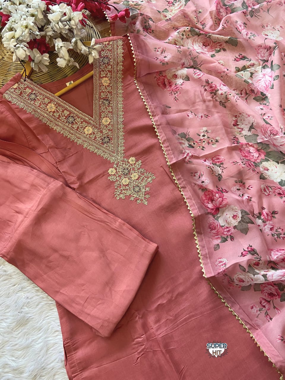 Peach lover suit 3 piece
