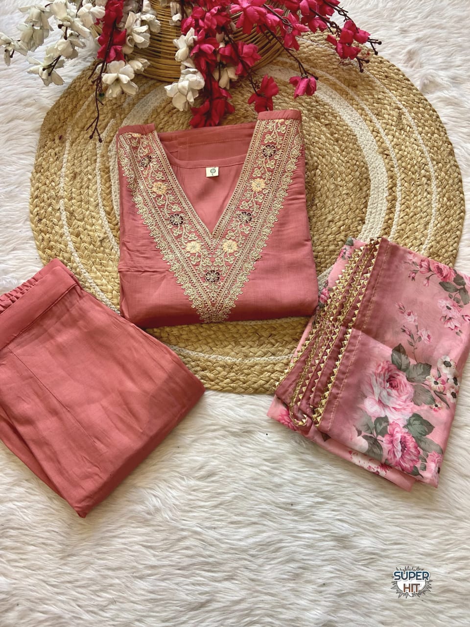 Peach lover suit 3 piece