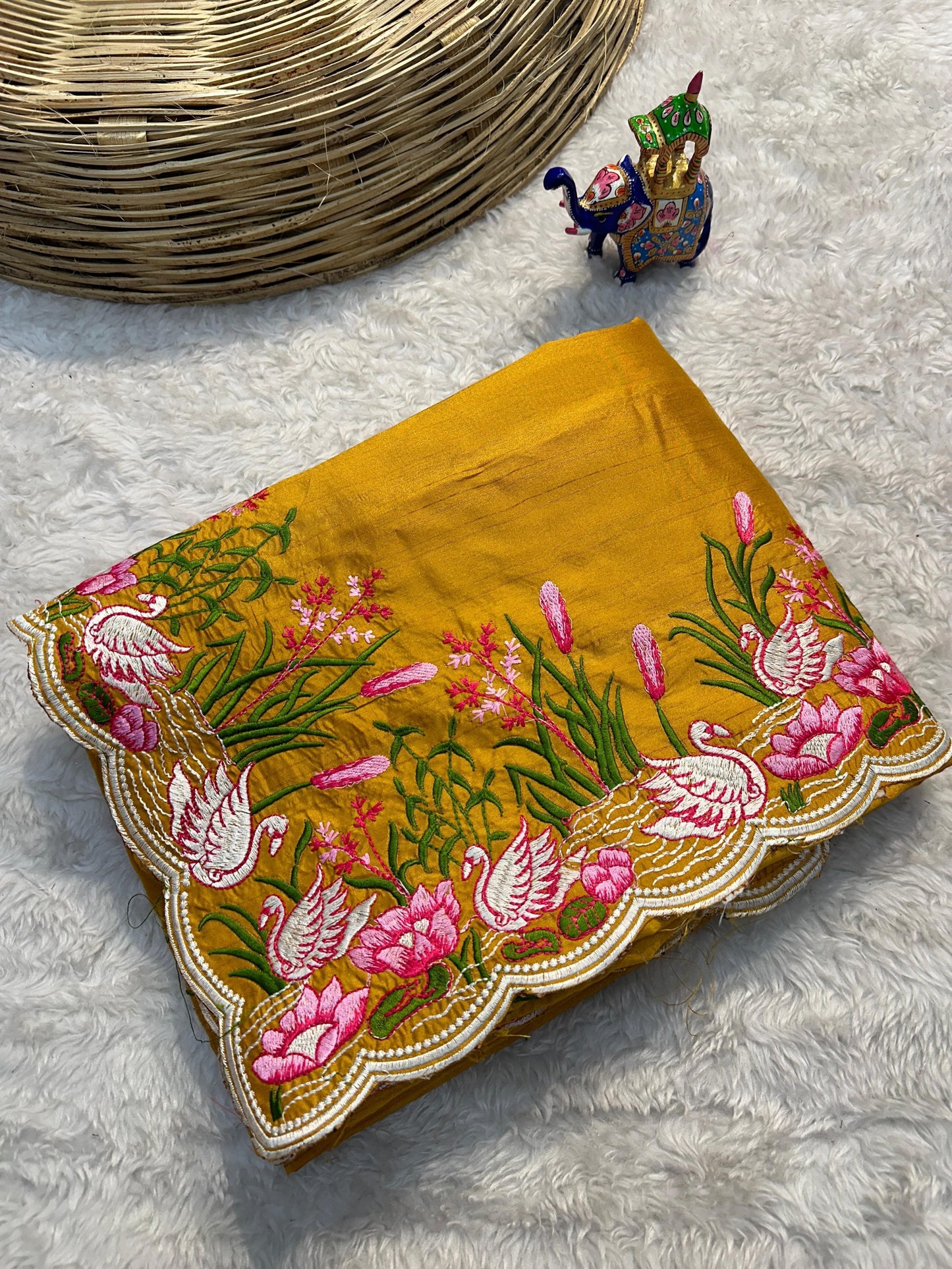 Semi tussar saree