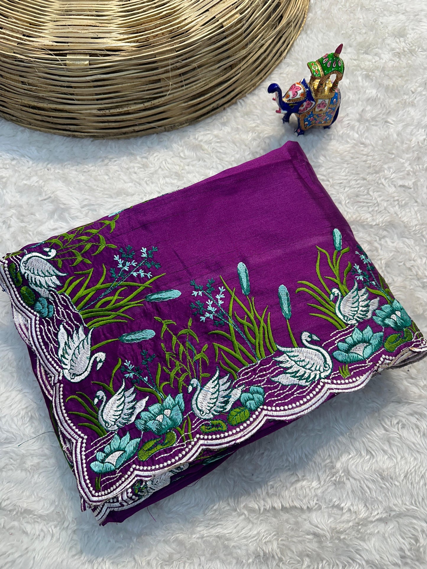 Semi tussar saree