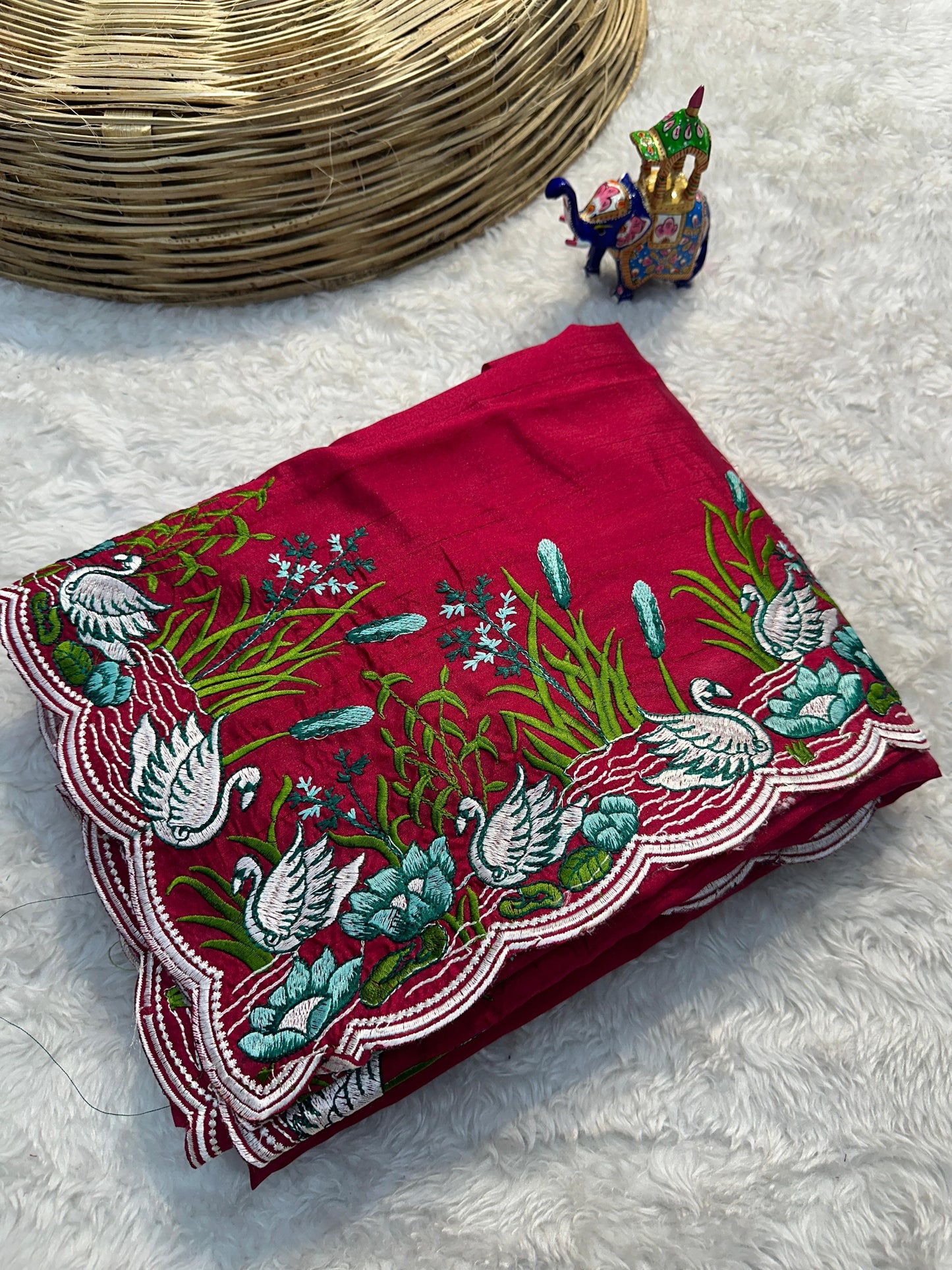 Semi tussar saree