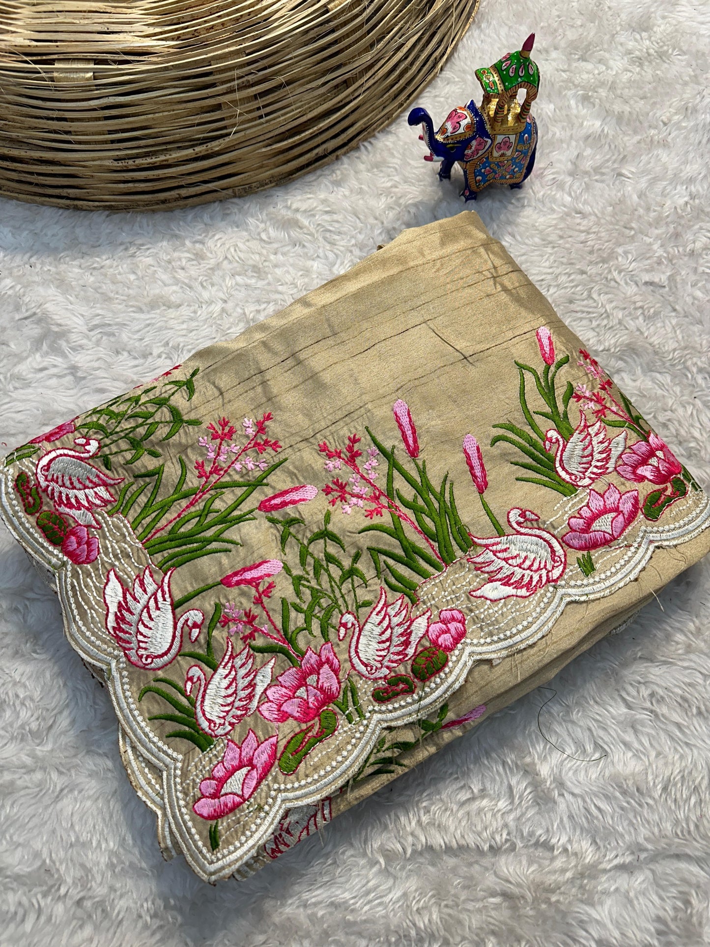 Semi tussar saree