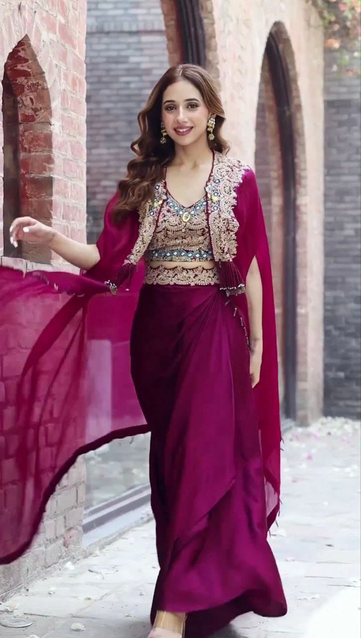 The party wear shrug set collection