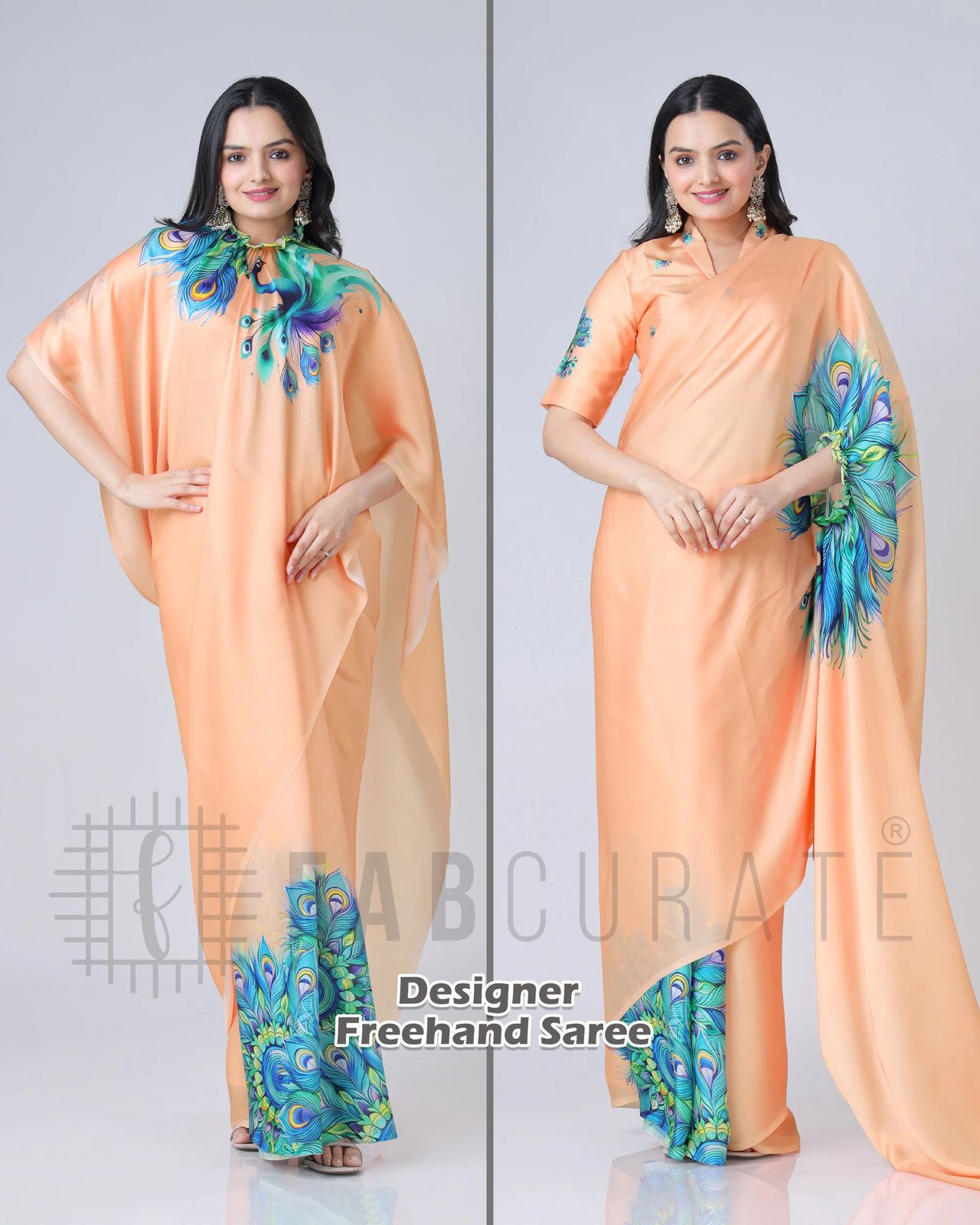 Trending hand crepe silk saree