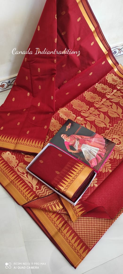 Cotton silk sarees