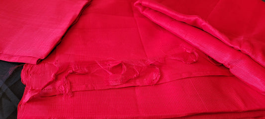 Red colour mysore silk saree