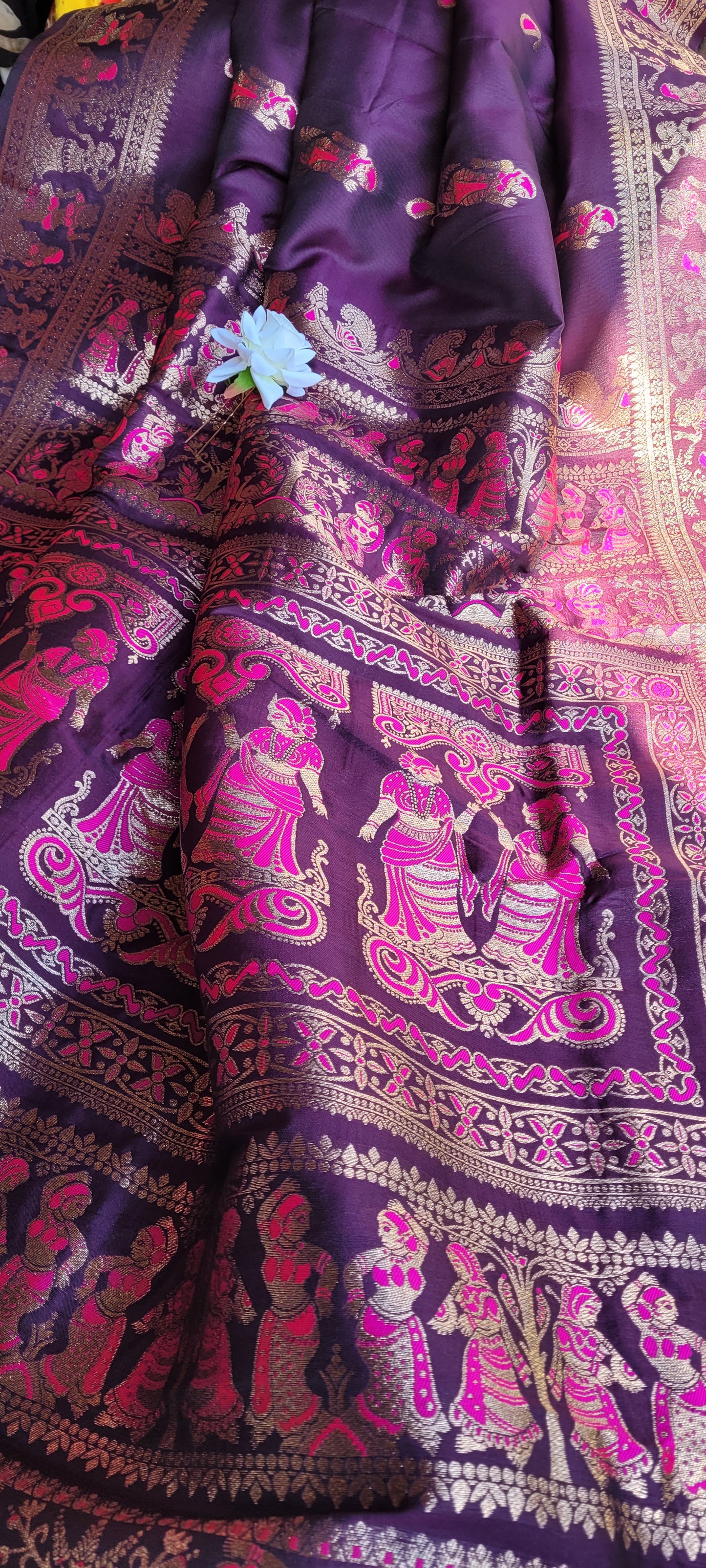 Baluchuri  work saree high quality silk