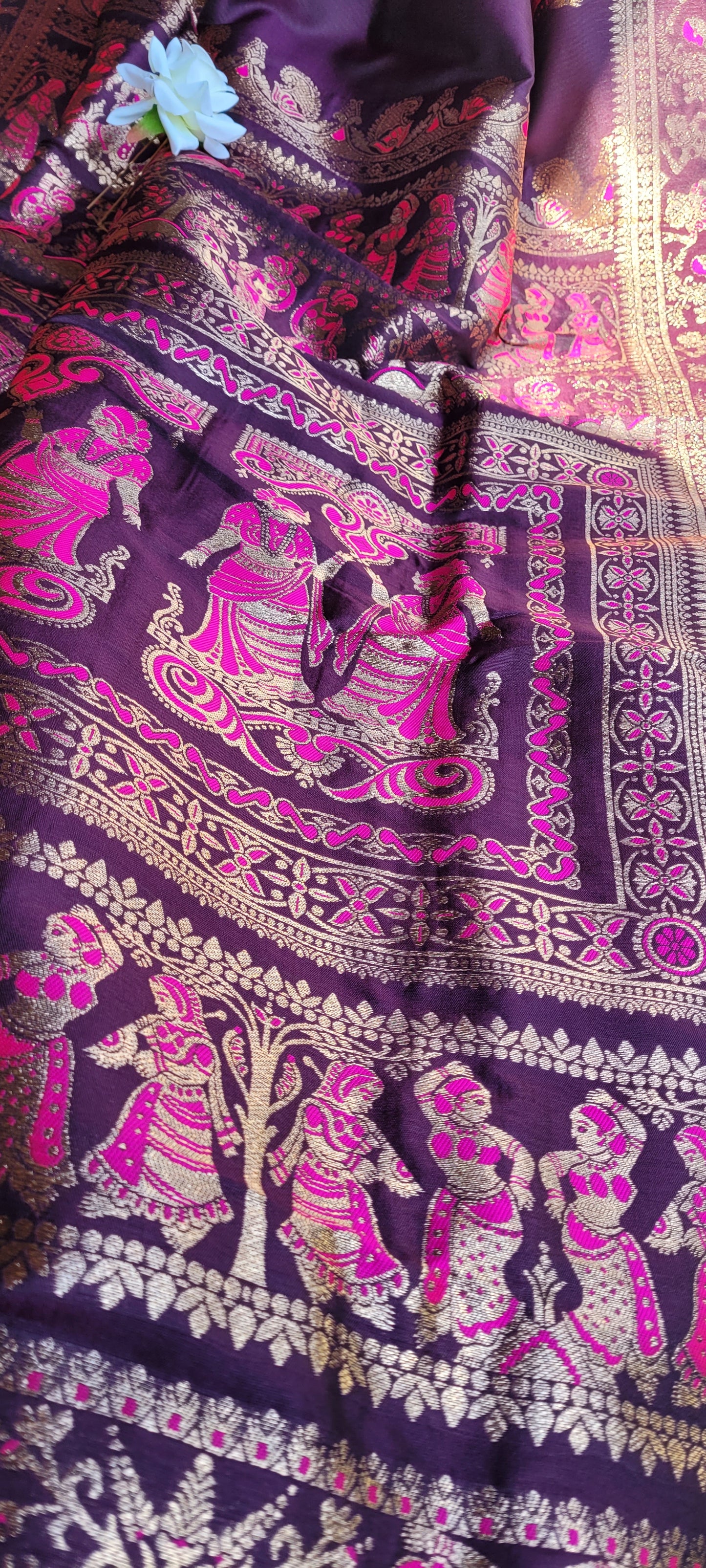 Baluchuri  work saree high quality silk