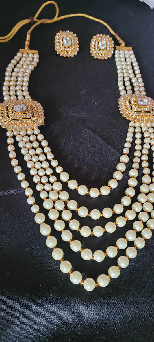 Beaded long necklace set Sale