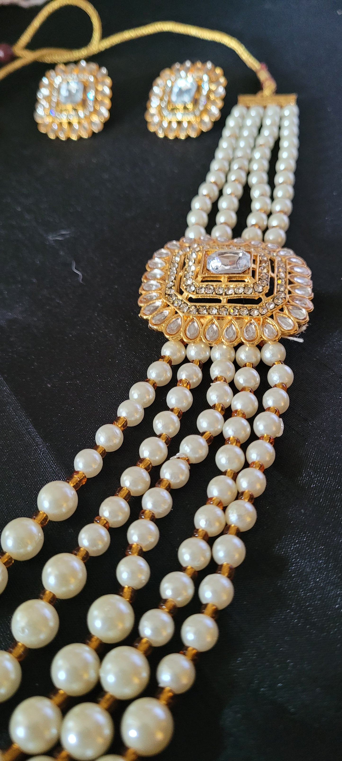 Beaded long necklace set Sale