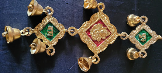 Door or wall hangers with bells a pair